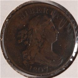 1807 HALF CENT VG/F (C-1, R-2)