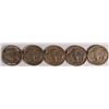 Image 2 : (5) 1938-D BUFFALO NICKEL