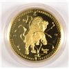 Image 2 : 1998 $200.00 CANADA BUFFALO GOLD COIN, WITH ORIGINAL BOX SLEEVE AND CERTIFICATE