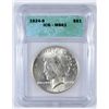 Image 1 : 1924-S PEACE SILVER DOLLAR, ICG MS-61  NICE