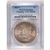 Image 1 : 1884-S MORGAN SILVER DOLLAR, PCGS UNC. ( cleaned ) IT GRADE MS-63!