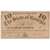 Image 1 : 1863 TEN CENT STATE OF GEORGIA