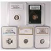 Image 1 : (5) SLABBED PROOF ROOSEVELT DIMES (02-S, 03-S, 04-S, 06-S, 11-S)