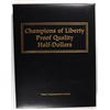 Image 1 : CHAMPIONS OF LIBERTY PROOF HALF DOLLARS/STAMPS IN ALBUM, AS LISTED AND PICTURED: