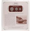 Image 2 : THE LAST FAMILY OF U.S.  SILVER COINS IN ALBUM WITH STAMPS, AS PICTURED/LISTED:
