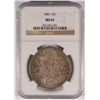 Image 1 : 1883 MORGAN SILVER DOLLAR, NGC MS-65 COLOR!