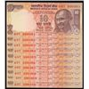 Image 1 : Reserve Bank of India Sequential Series of 10 Notes Including 000001.