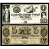 Image 1 : Delaware Bridge Co., 1840-50's Obsolete Banknote Pair.