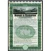 Image 1 : Hudson & Manhattan Railroad Co., 1907 Specimen 4 1/2% Gold Coupon Bond.
