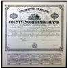 Image 1 : County of North Umberland, ca. 1870's Proof Bond.