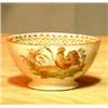 Image 1 : Bowl with motif of hen. Marked Petrus Regont & Co. MAASTRICHT, Haan Holland. Diam at the top 16,...