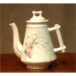 Pot with flower decor. Possibly from Porsgrund Porcelain in Norway. Marked R 368. h 21 cm. NOK 2...