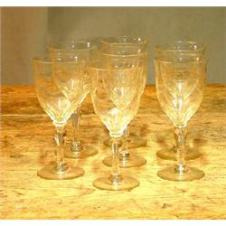 6 port glasses. H 13 cm. NOK 300,-...