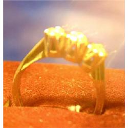 Ring of white gold, 585, with 3 diamonds. 0,59 ct. WSI. With sertificate. NOK 9000,-. Starts at...