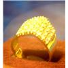Image 1 : Ring of 585 gold with 28 diamonds. 1 ct. 4,6 grams. Sertificate. NOK 10000,-. Starts at 5000,-...