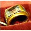 Image 1 : Ring of 585 gold with blue stone. NOK 800,-. Starts at 400,-...