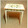 Image 1 : Little table. Decorated with traditional norwegian rose pattern paintings from Otta from ca 1900...