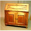 Image 1 : Secretaire dated 1825. original red colour. Height 119 cm. NOK 8000-10000,-. Starts at 6000,-...