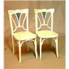 Image 1 : 2 jugend wiener chairs. Blue decor. New seats. NOK 1200-1400,-. Starts at 800,-...