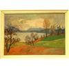 Image 1 : Fine art - oil painting - Arne Rockseth, Autumn by the fjord, 1953, signed Arne Rockseth, 43,5 x...