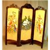 Image 1 : Fine art - oil painting - Arne Rockseth, three-piece screen with paintings and carvings. Signed...