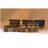 Image 1 : Train made of tin, locomotive and 4 wagons. C 1880. NOK 3000-4000,-. Starts at 2000,-...