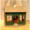 Image 1 : Dolls house of tin. Height 41,5 cm. NOK 1500-2000,-. Starts at 800,-...