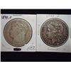 Image 1 : 1899-S & 1903-S MORGAN SILVER DOLLARS