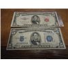 Image 1 : 1934-C $5 SILVER CERTIFICATE & 53-B $5 US NOTE