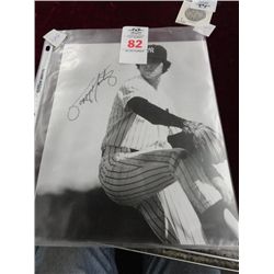 NY Yankees Tippy Martinez Autographed Photo w/COA