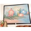 Image 1 : Framed Oil On Canvas "Desert Pottery" Signed Geller