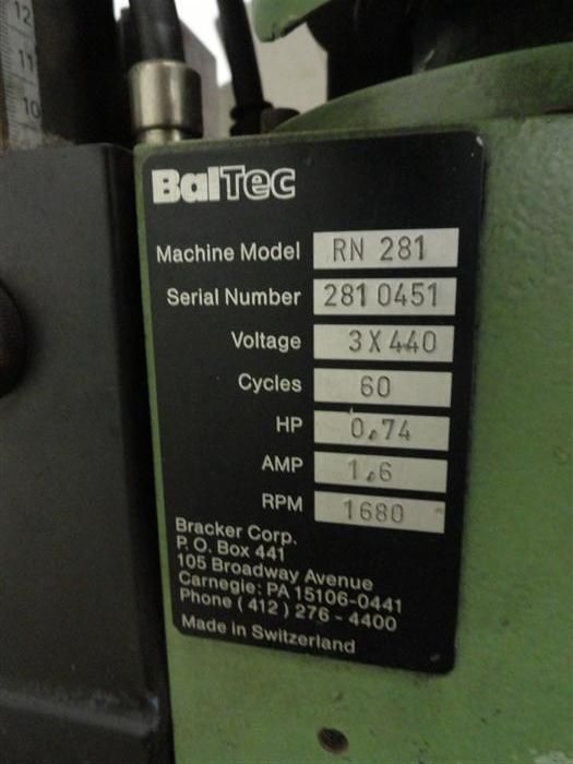 Baltec Rn280 Baltec RN281 Rivet Machine