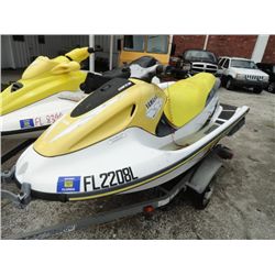 1998 Yamaha GP760 760cc 2-Seat PWC With Trim - Subject to 21 Days - Ends 5/21 - Vin # YAMA2398I798