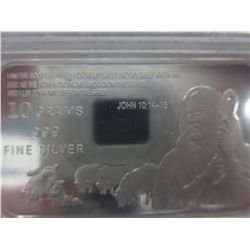Good Shepard .999 Silver art bar
