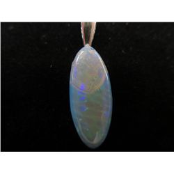 2.03 Carat Opal pendant, Orange - Green Colour