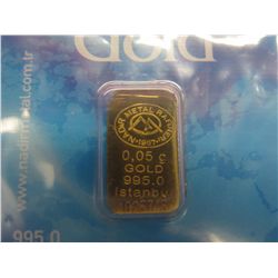 4x .999 Packaged Gold Bullion Bar