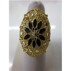 Sterling Silver & 24KT gold Clad Ring