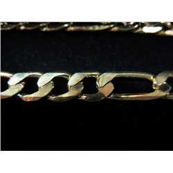 Man's Figaro necklace. Brand new. 14KT Gold Clad