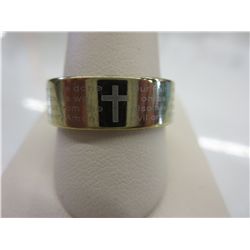 Man's ring with the lords prayers