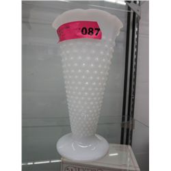 Hobnail Milk Glass vase