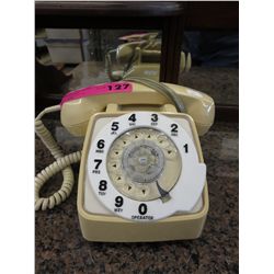 Vintage rotary dial telephone
