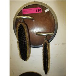Vintage clothing brushes-wall mounted