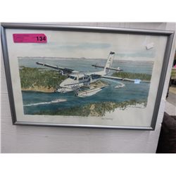 Signed, limited edition floatplane picture