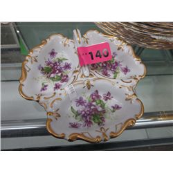 Hand painted Japanese -handled dish