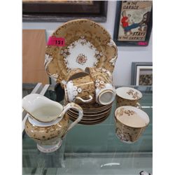 Victoria partial tea set. Circa 1860