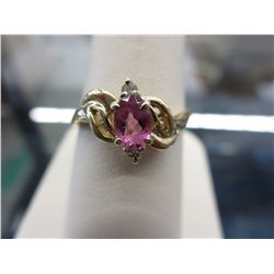 Diamond & Pink Ice ring