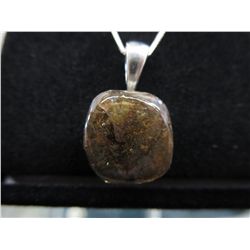 Free-form Ammolite pendant