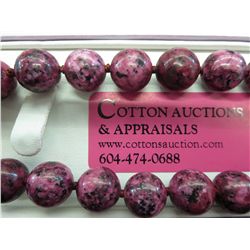 Ladies Jasper stone bead necklace