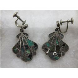 Vintage TAXCO earrings, stamped sterling silver