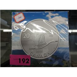 2014 Canada silver $20.00 coin